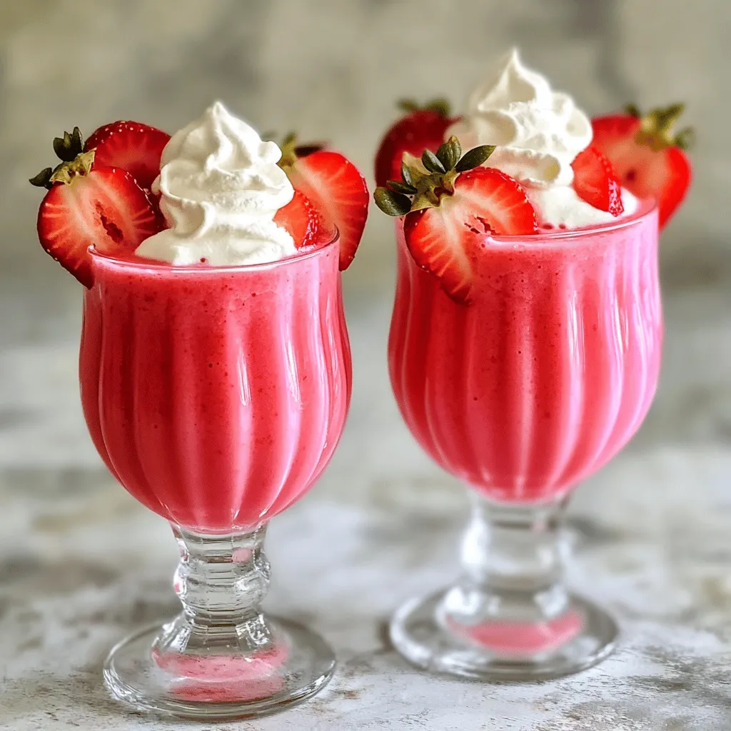 Strawberry Cheesecake Smoothie Protein Boost Delight