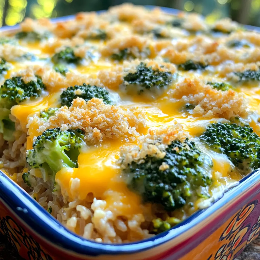 Cheesy Broccoli Rice Casserole Easy and Flavorful Dish