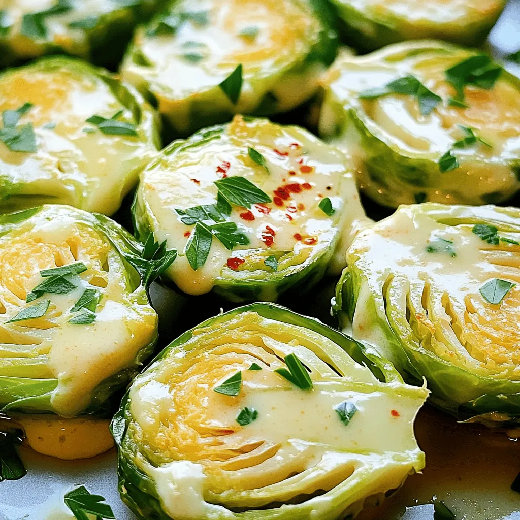 Creamy Garlic Butter Brussels Sprouts Irresistible Dish