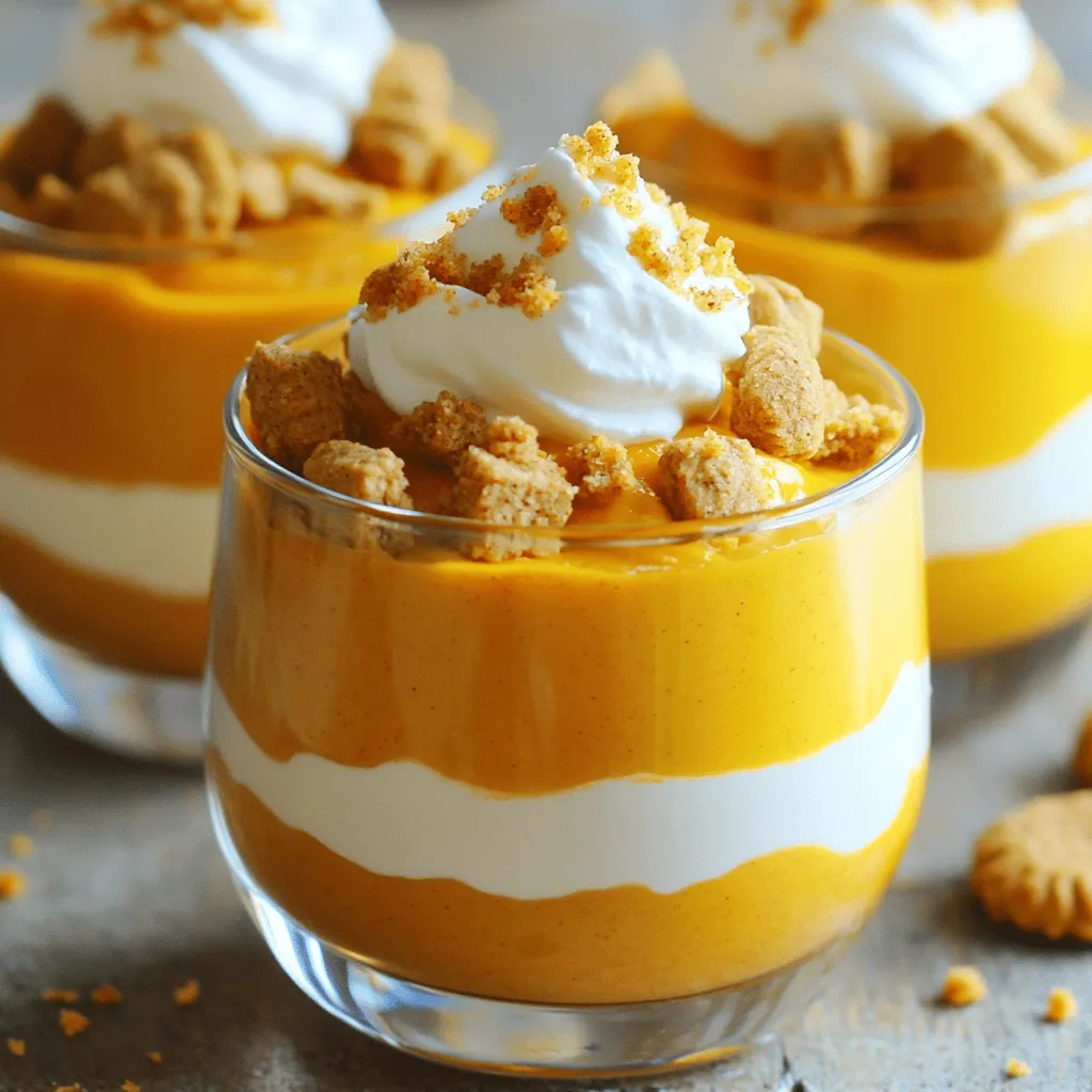 No-Bake Pumpkin Cream Cheese Mousse Cups Dreamy Treat