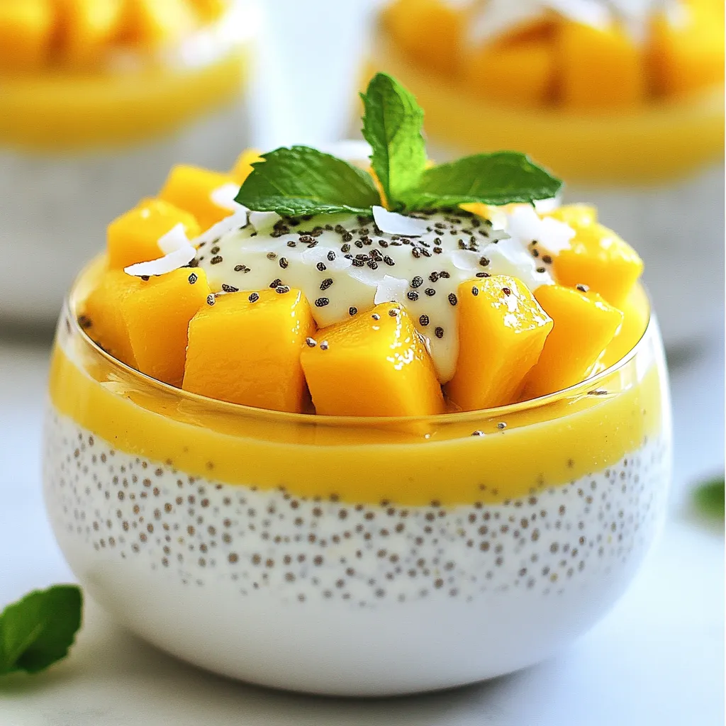 Coconut Mango Chia Pudding Fresh and Healthy Treat