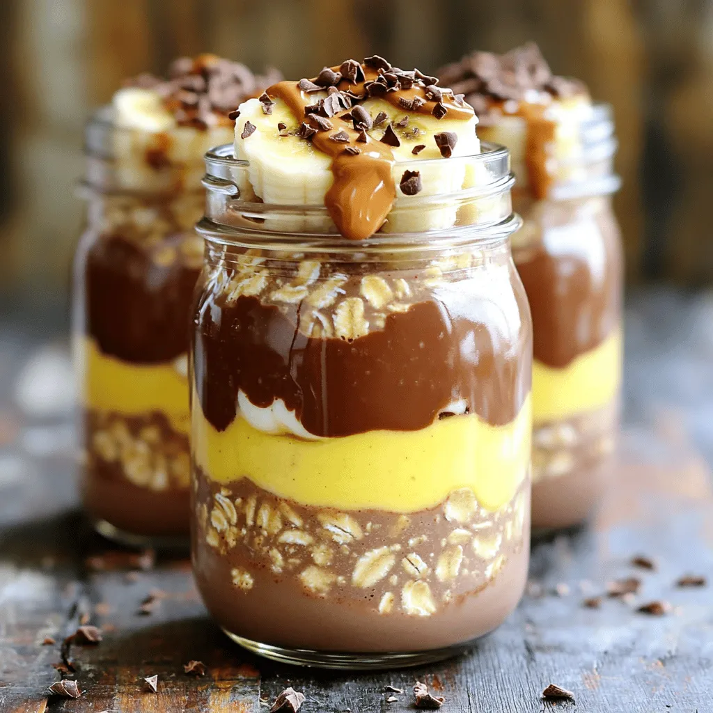 Protein Chocolate Peanut Butter Overnight Oats Recipe