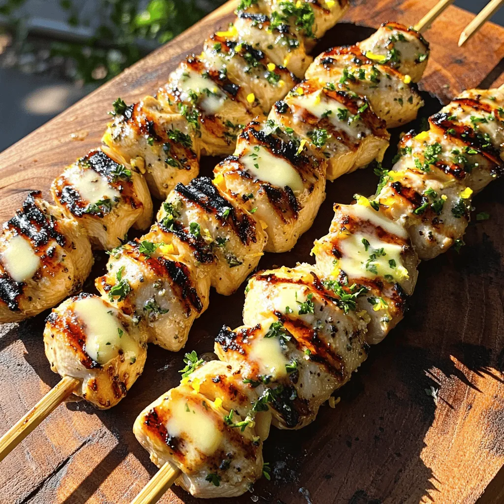 Garlic Butter Chicken Skewers Tasty and Simple Dish