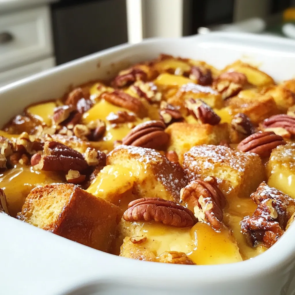 Caramel Pecan Bread Pudding Delightful Dessert Recipe