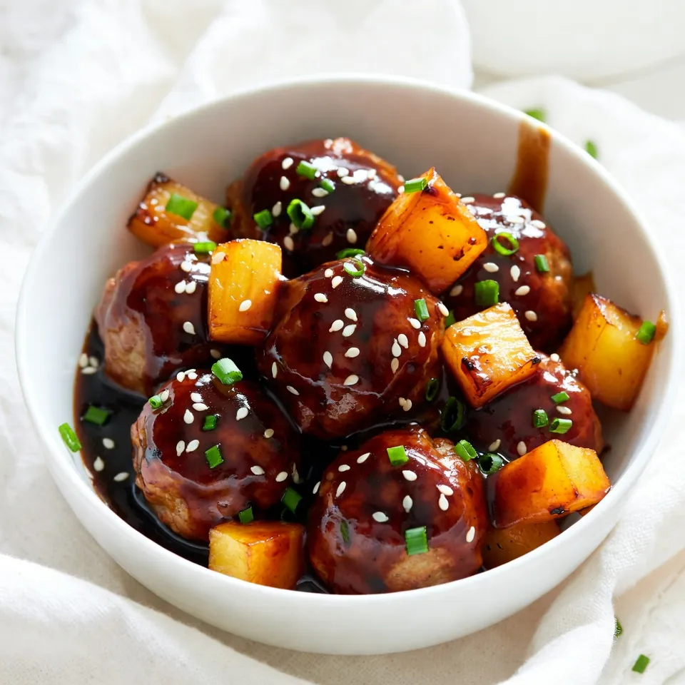 Pineapple Teriyaki Meatballs Tasty and Easy Recipe