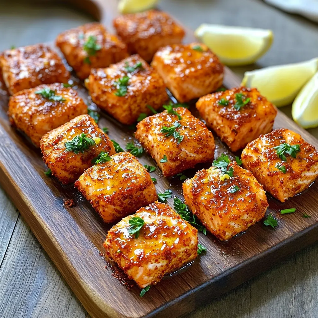 Air Fryer Crispy Cajun Salmon Bites Tasty Delight