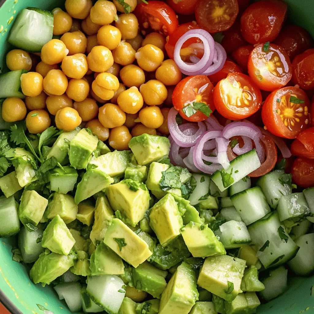 Avocado Chickpea Salad Fresh and Flavorful Meal