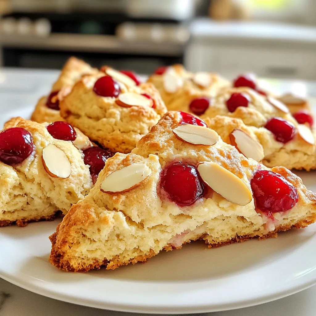 Cherry Almond Scones Tasty and Simple Recipe