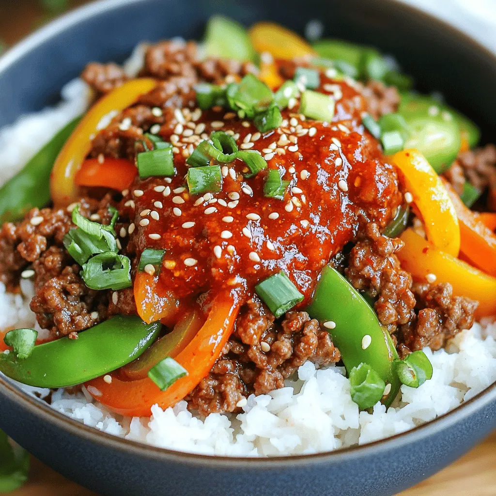 Spicy Korean Beef Bowls Flavorful and Easy Recipe