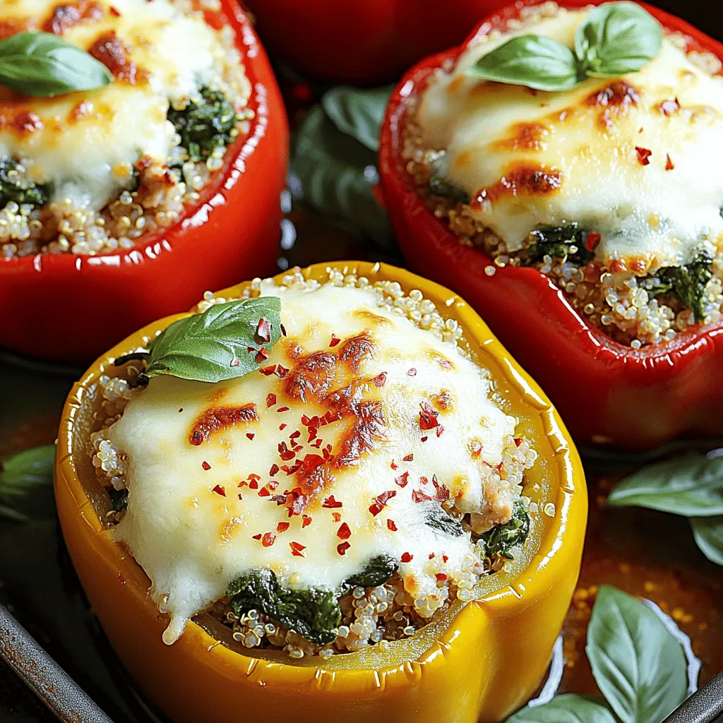 Chicken and Spinach Stuffed Peppers Nutritious Delight