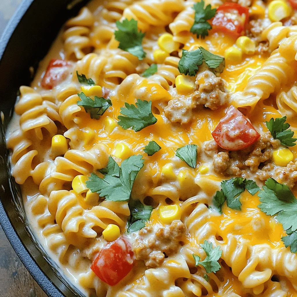 Creamy Taco Pasta Skillet Quick and Flavorful Dinner