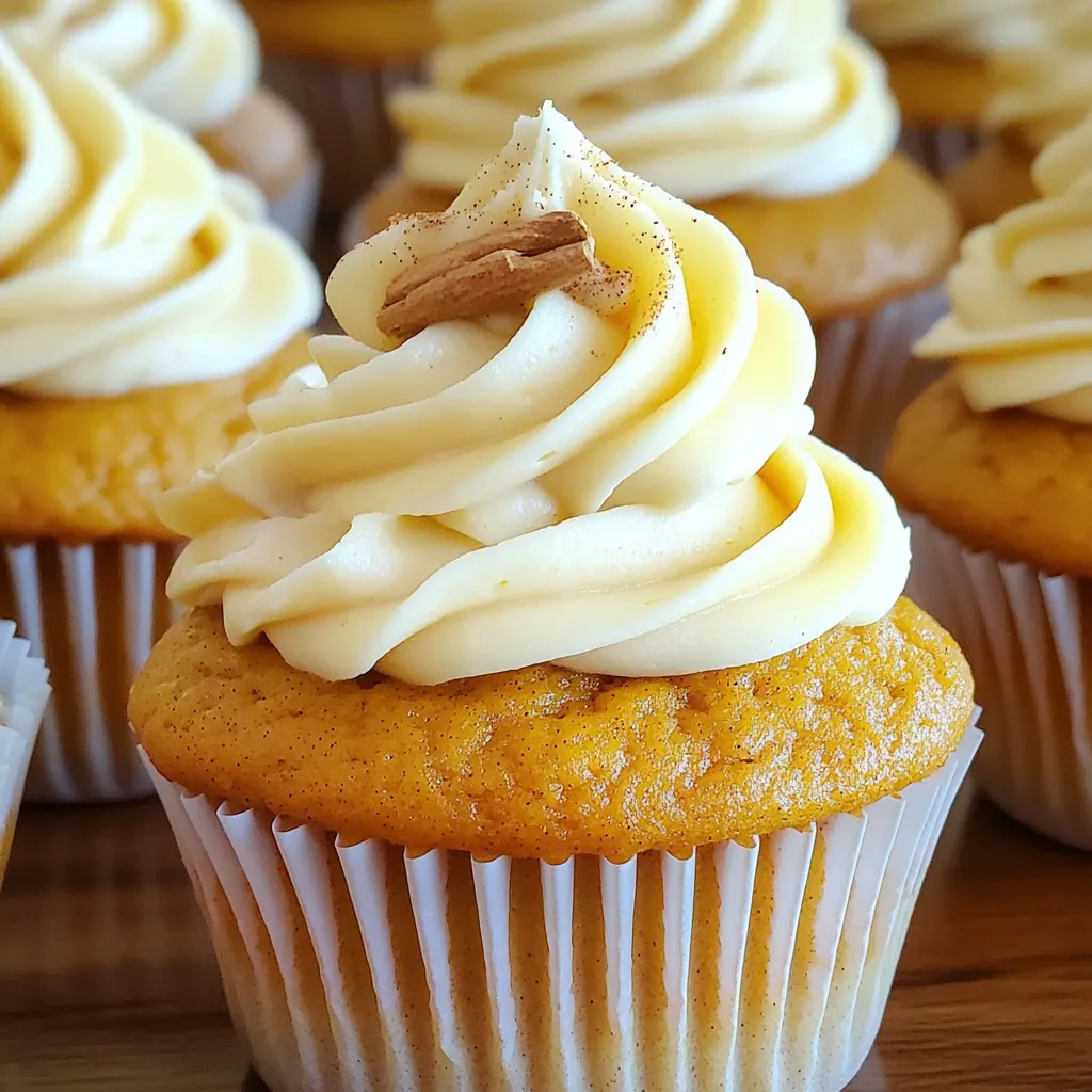 Pumpkin Cream Cheese Cupcakes Delightful Fall Treat