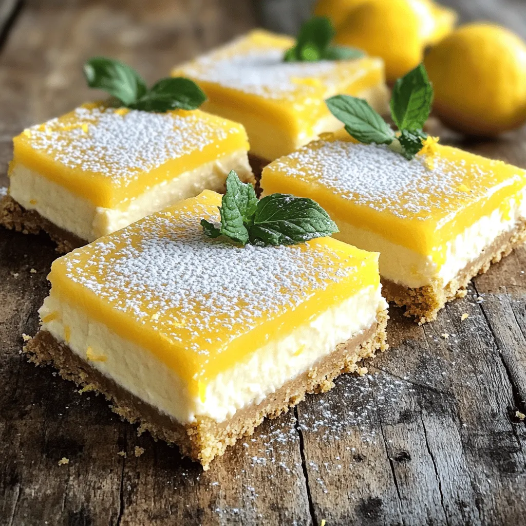 Lemon Cheesecake Bars Delightfully Creamy Dessert