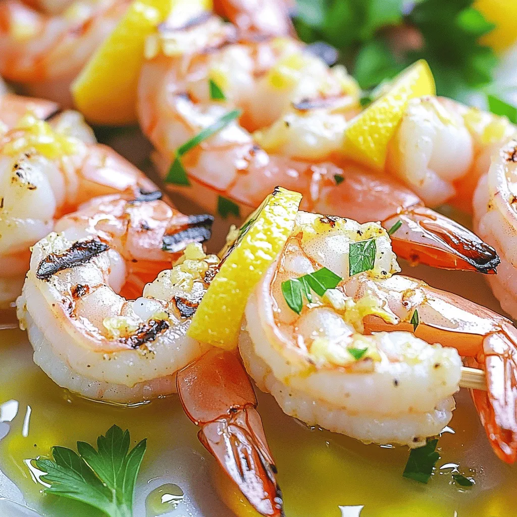 Lemon Garlic Shrimp Skewers Flavorful and Easy Dish