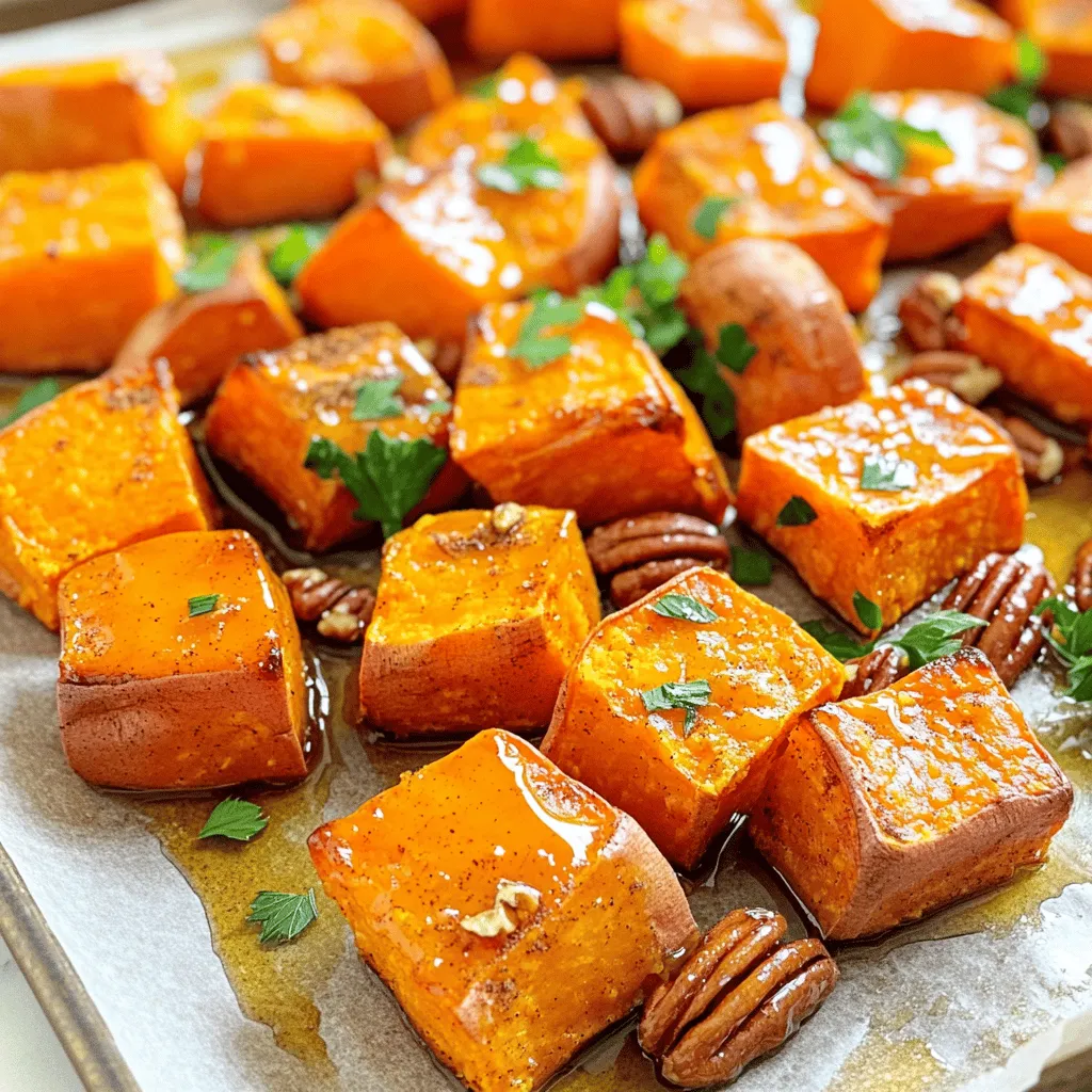 Maple Cinnamon Roasted Sweet Potatoes Delightful Dish