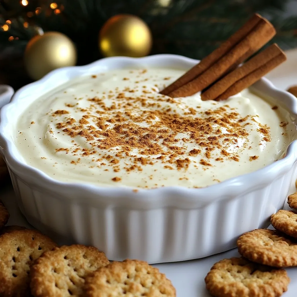 Eggnog Cheesecake Dip Festive and Creamy Delight
