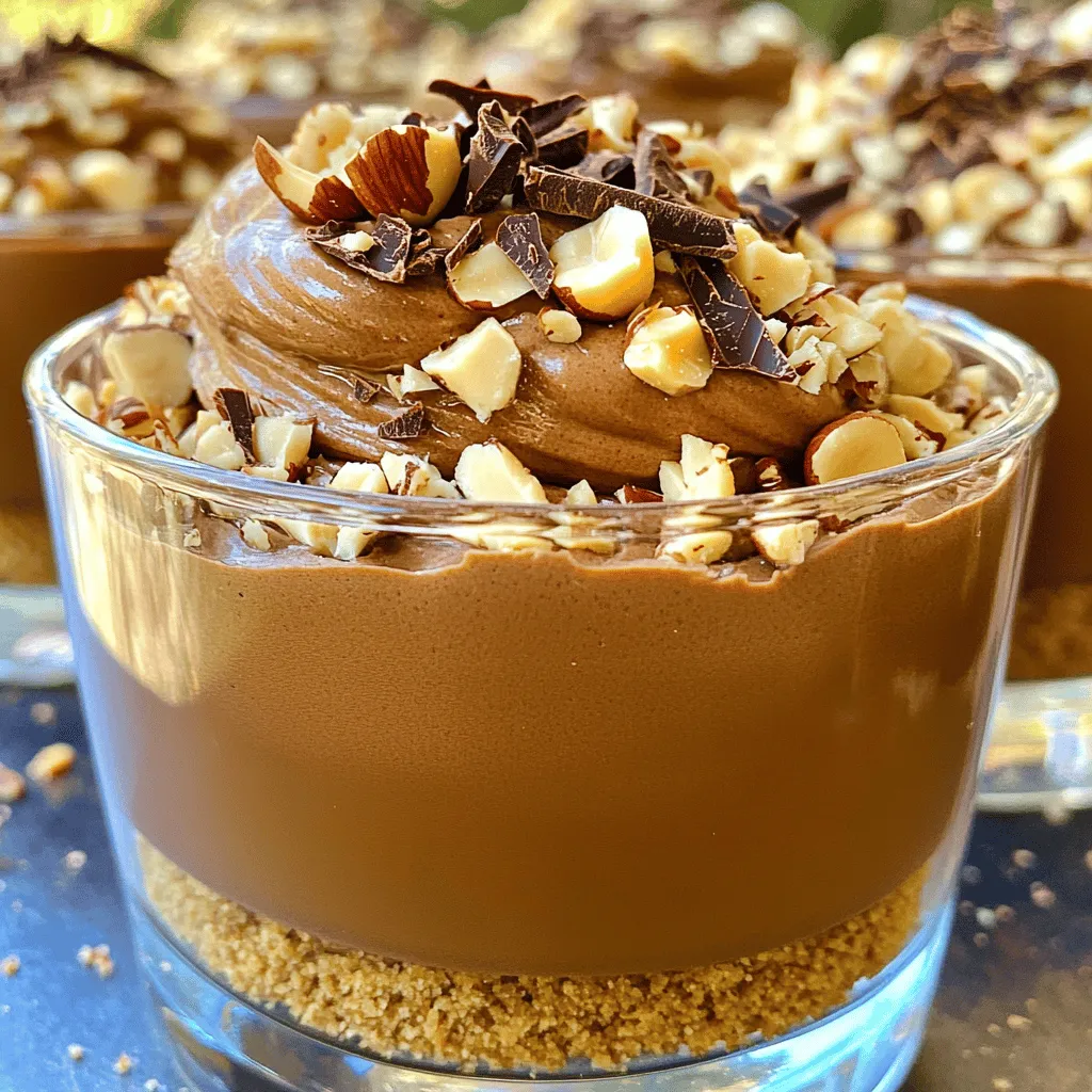 No Bake Chocolate Hazelnut Mousse Cups Delightful Treat