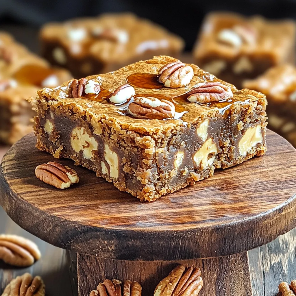 Maple Brown Butter Pecan Blondies Delightful Treat
