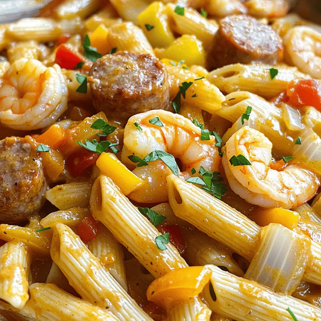 One-Pot Cajun Shrimp and Sausage Pasta Delight