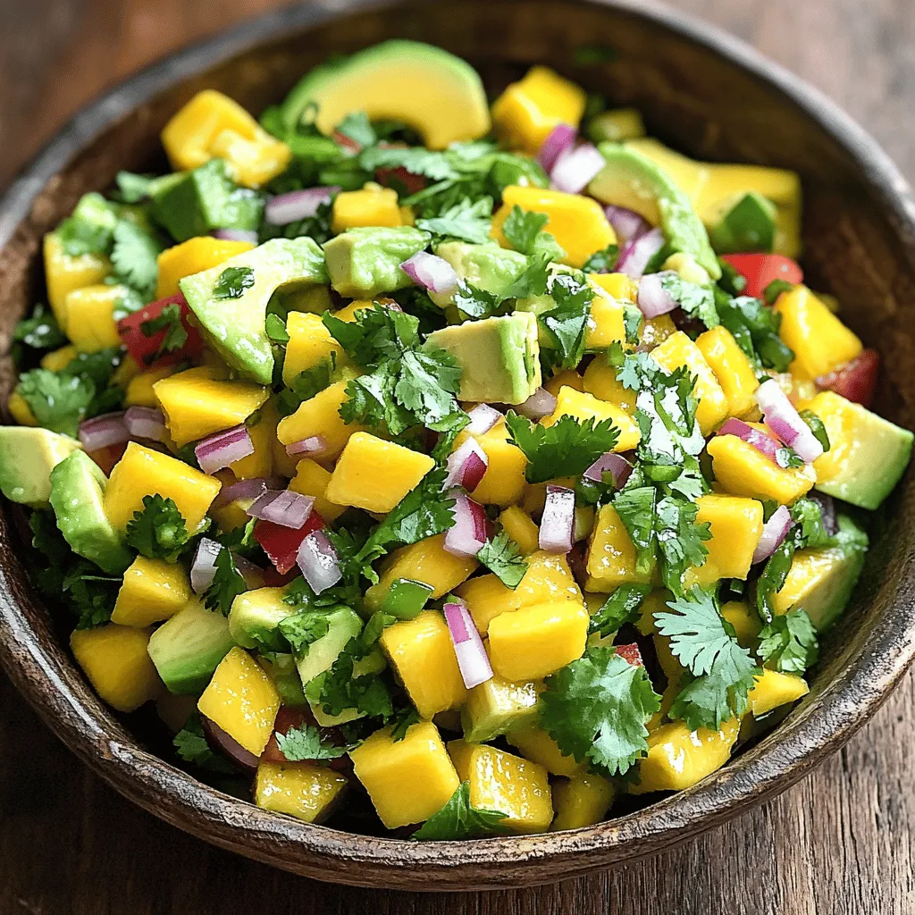 Mango Avocado Salsa Fresh and Flavorful Delight