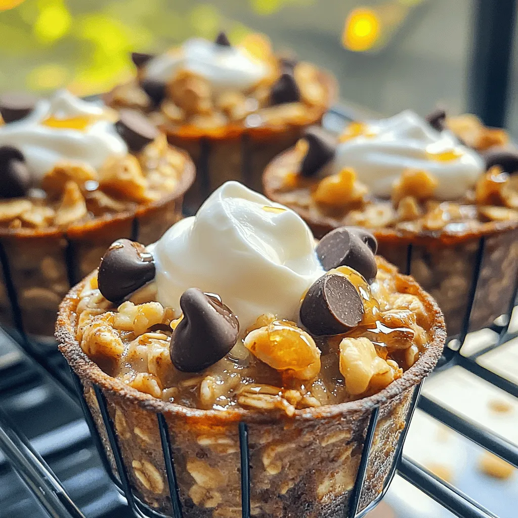 High-Protein Banana Bread Oatmeal Cups Recipe