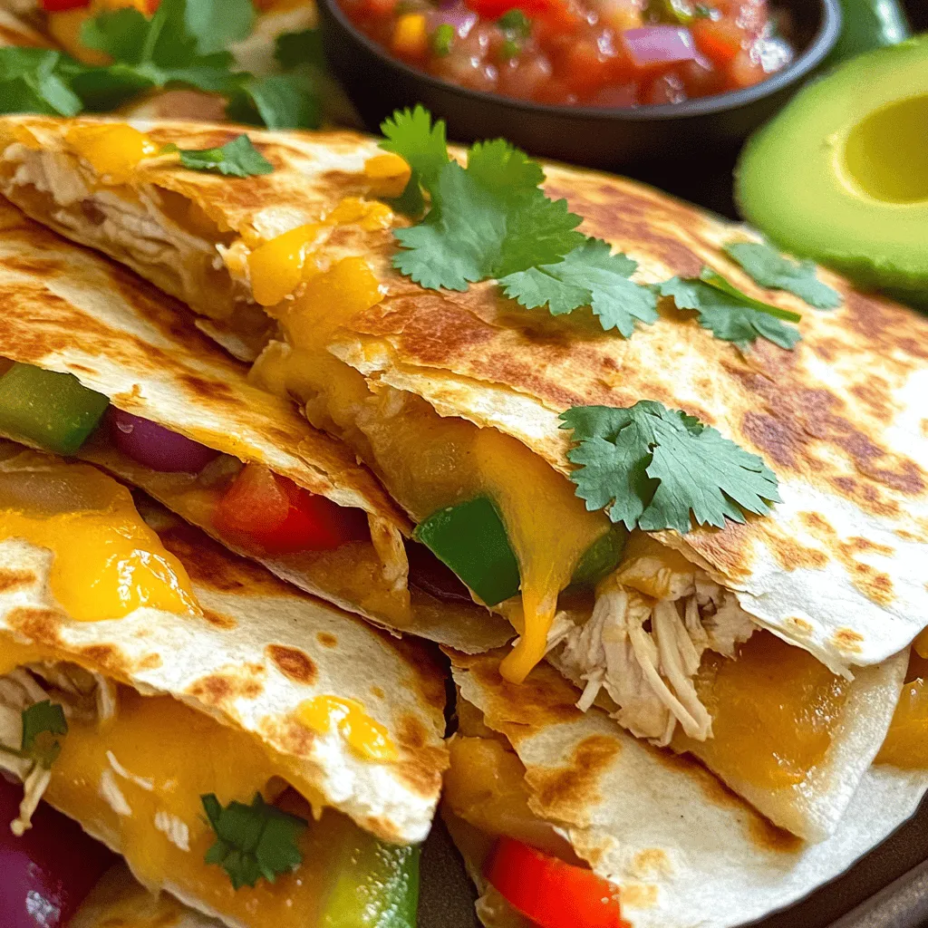 Cheesy Sheet Pan Chicken Quesadillas Easy and Quick