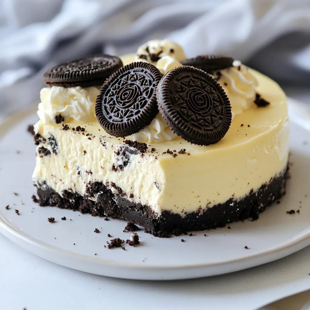 No Bake Oreo Cheesecake Delightful and Simple Treat