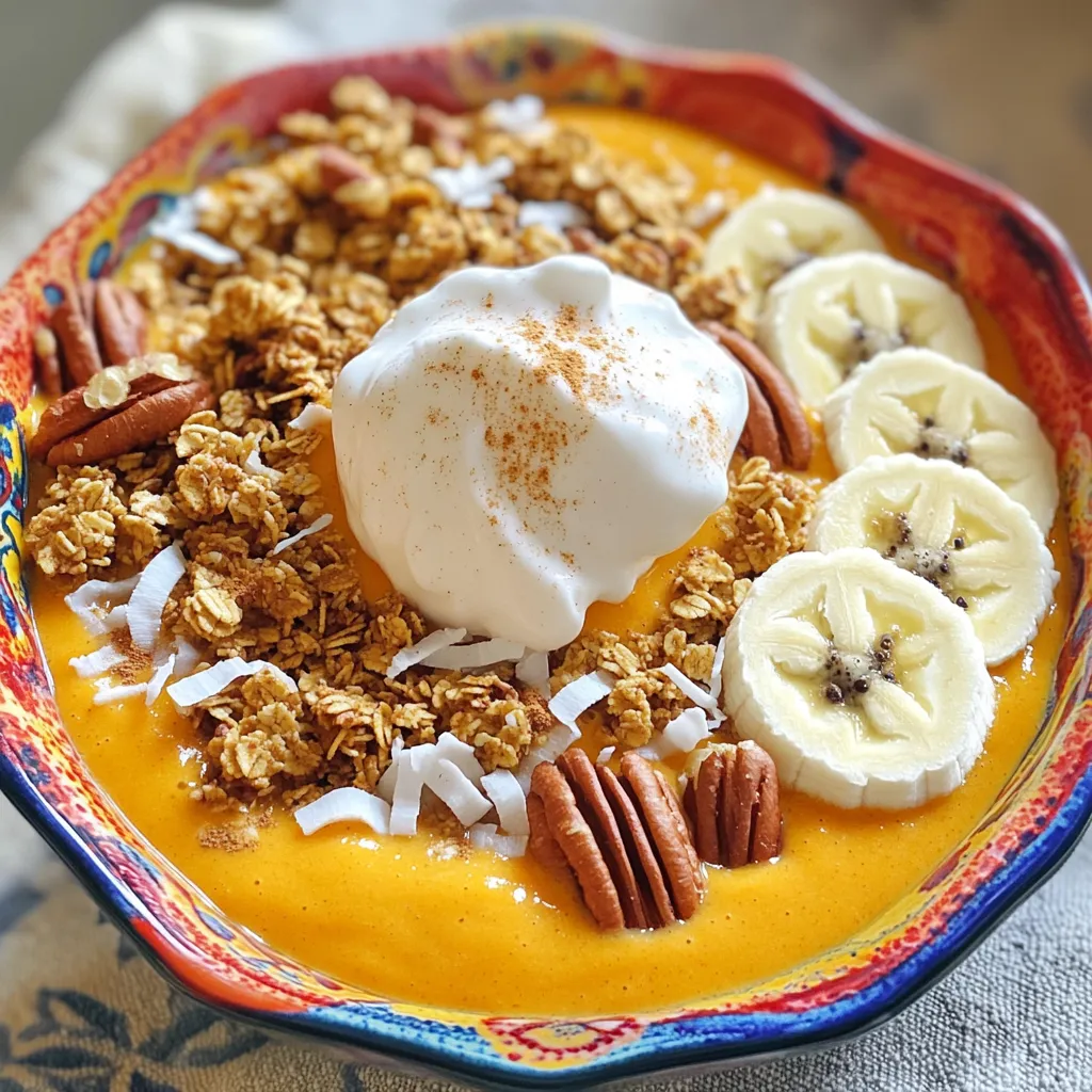 Pumpkin Cheesecake Smoothie Bowl Delightfully Creamy