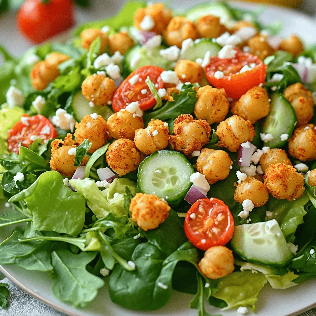 Crispy Chickpea Salad Flavorful and Healthy Meal