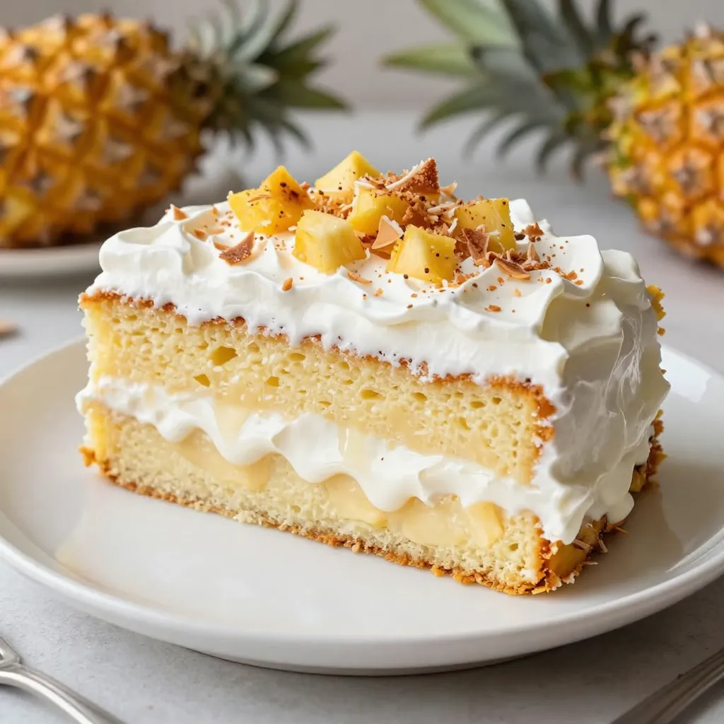 Pineapple Coconut Tres Leches Cake Simple Delight