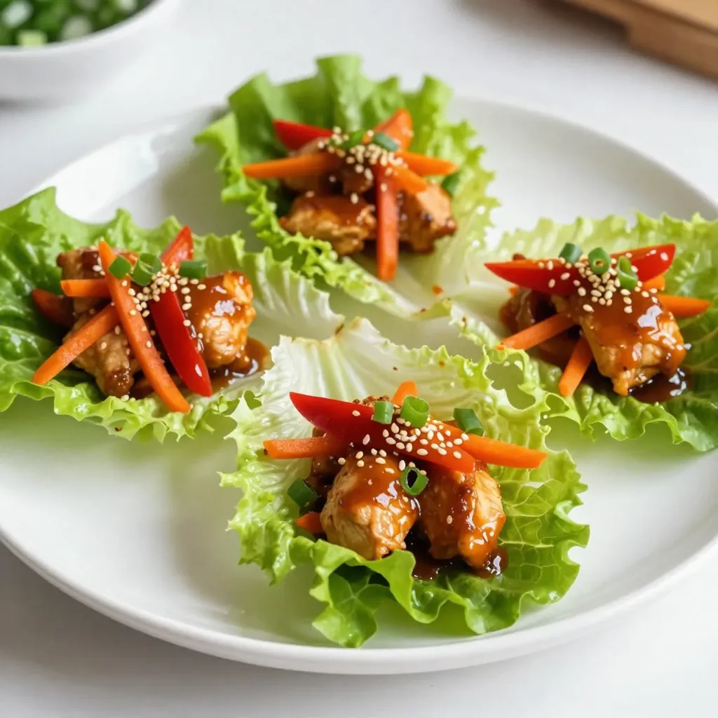 Teriyaki Chicken Lettuce Cups Flavorful Light Meal