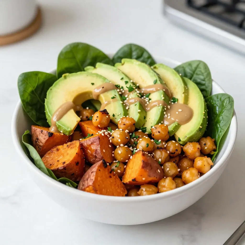 Sweet Potato Chickpea Buddha Bowl Tasty and Healthy Meal