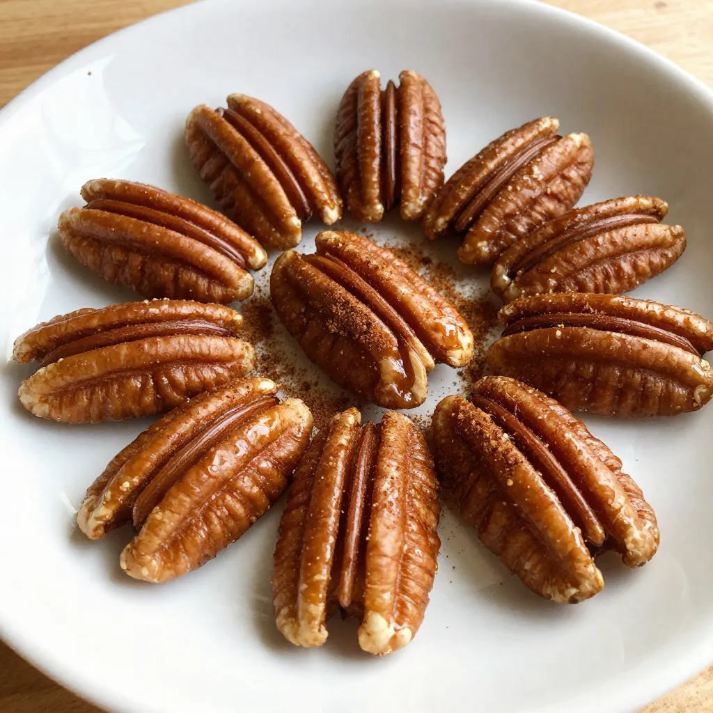 Maple Cinnamon Roasted Pecans Sweet and Crunchy Treat