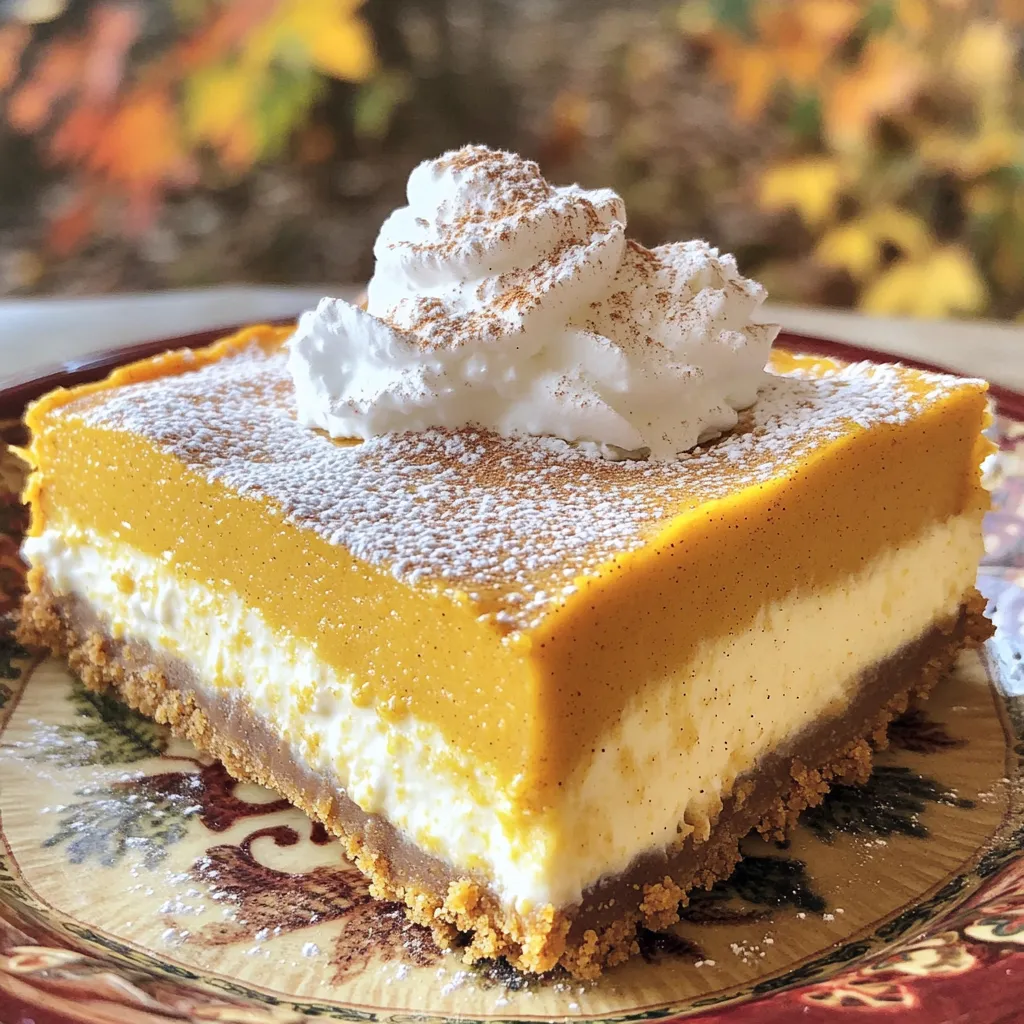 Pumpkin Latte Cheesecake Bars Irresistible Fall Treat