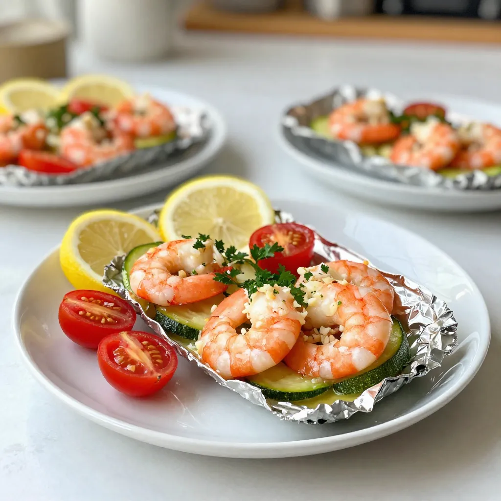 Lemon Garlic Butter Shrimp Foil Packs Quick Dinner Delight
