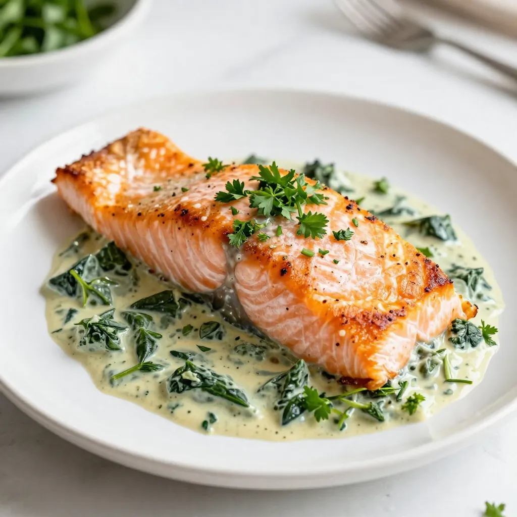Creamy Spinach Stuffed Salmon Flavorful Dinner Delight