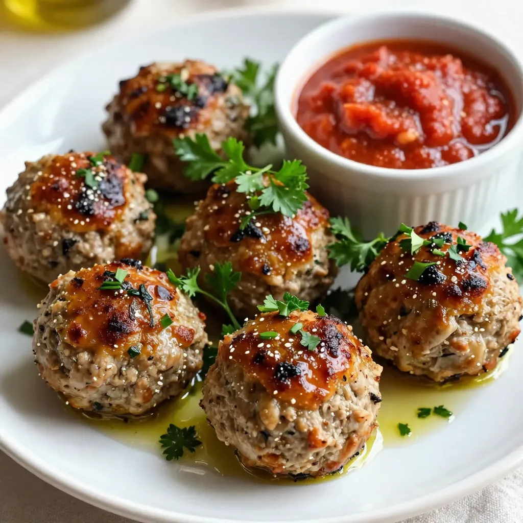 Garlic Herb Turkey Meatballs Tasty and Simple Recipe
