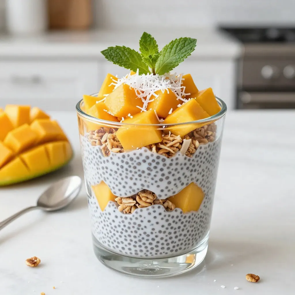 Mango Coconut Chia Parfait Fresh and Flavorful Delight