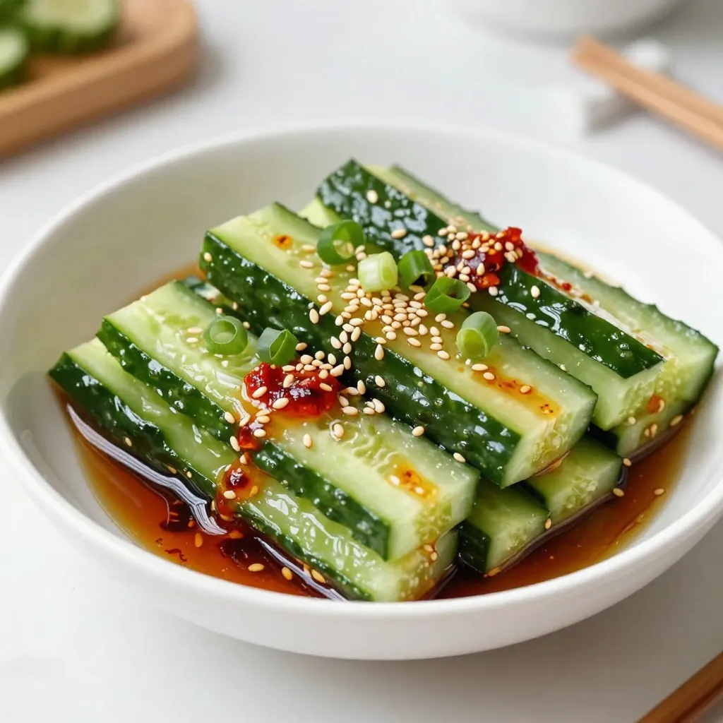 Spicy Sesame Cucumber Salad Fresh and Tangy Delight