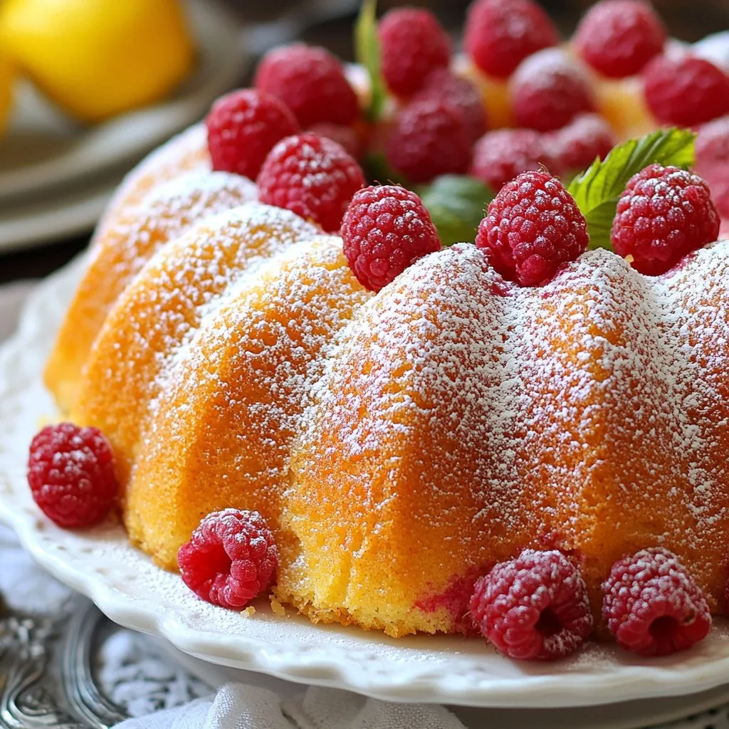 Raspberry Lemon Bundt Cake Delightfully Fresh Recipe
