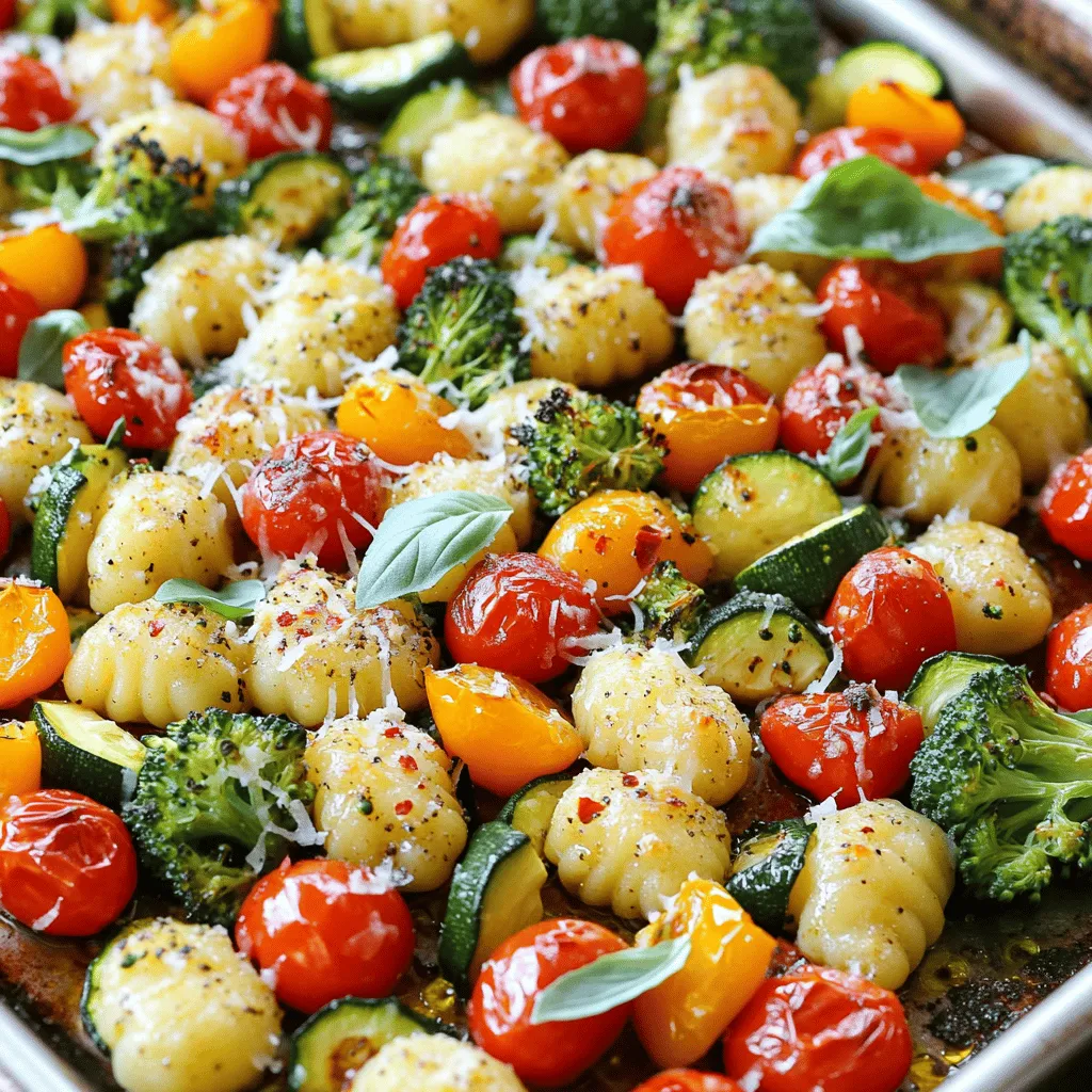 Sheet Pan Garlic Parmesan Gnocchi &#038; Veggies Delight