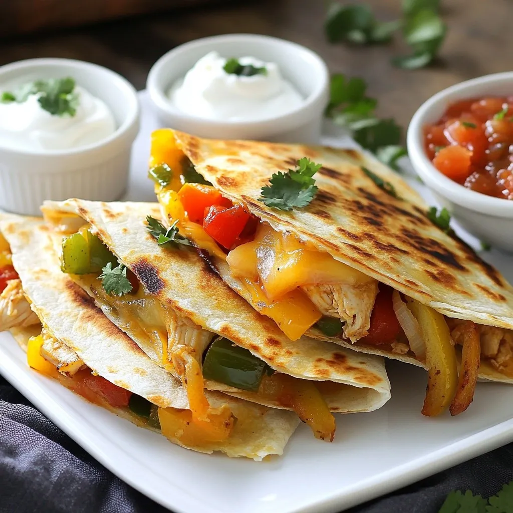 Chicken Fajita Quesadillas Tasty and Satisfying Meal