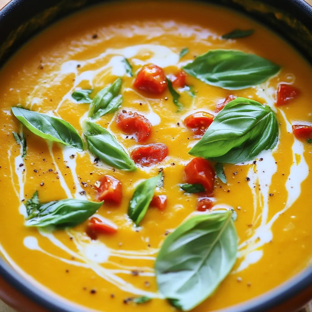 Creamy Pumpkin Tomato Soup Savory and Comforting Delight