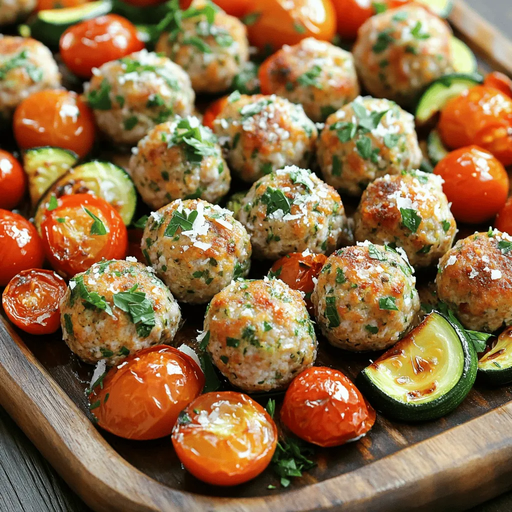 Sheet Pan Garlic Herb Turkey Meatballs Flavor Boost