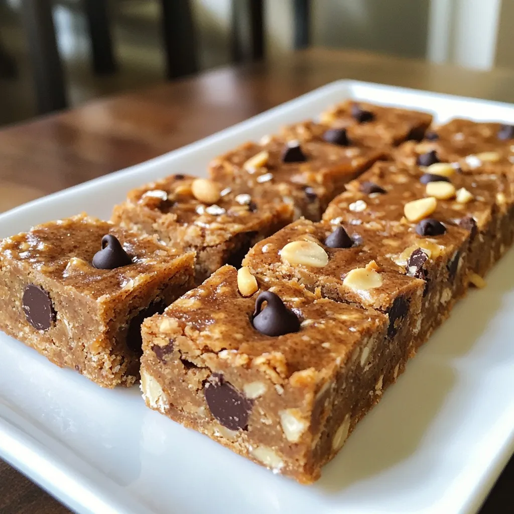 Peanut Butter Chocolate Chip Energy Bars Recipe