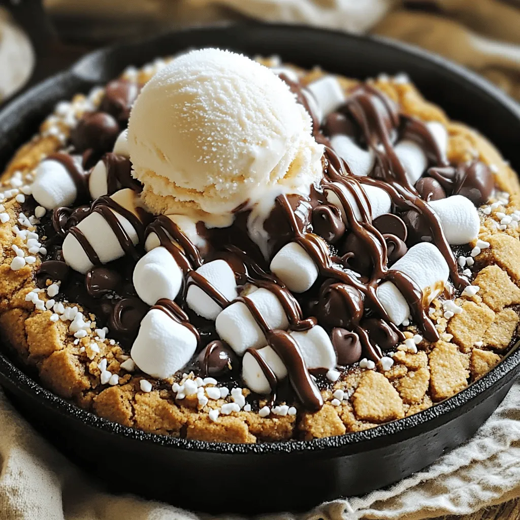 S’mores Skillet Cookie Irresistible Dessert Idea