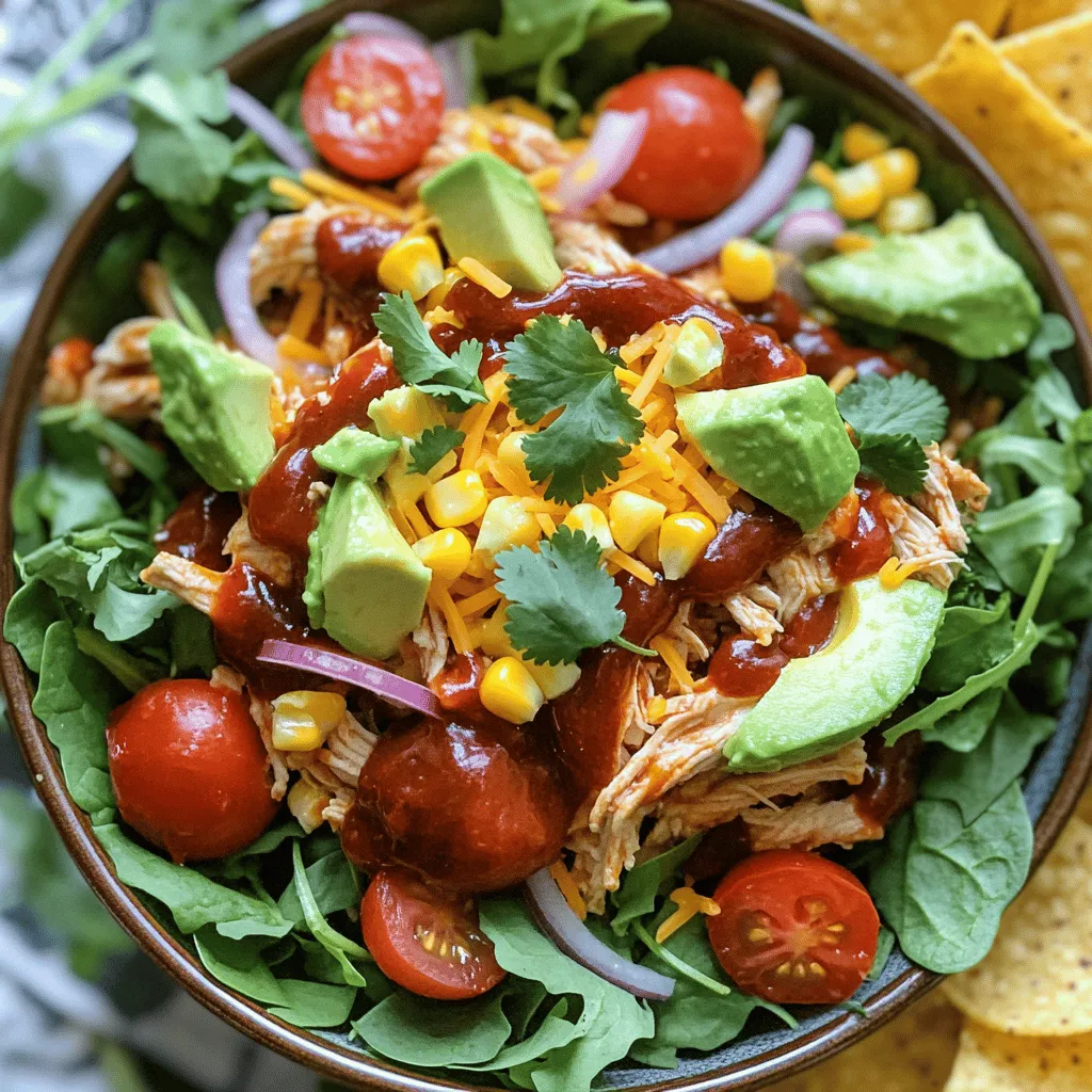 BBQ Chicken Salad Bowls Fresh and Flavorful Meal