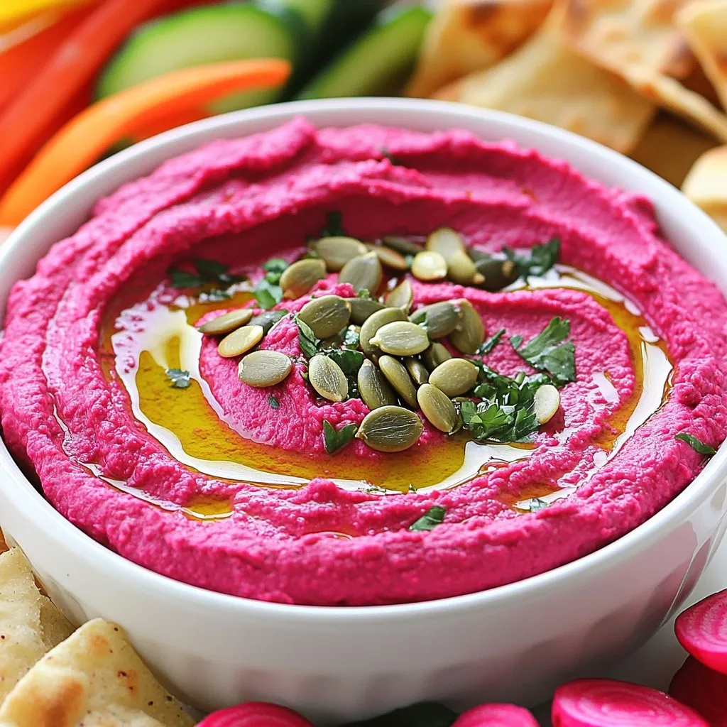 Roasted Beet Hummus Flavorful and Nutritious Dip