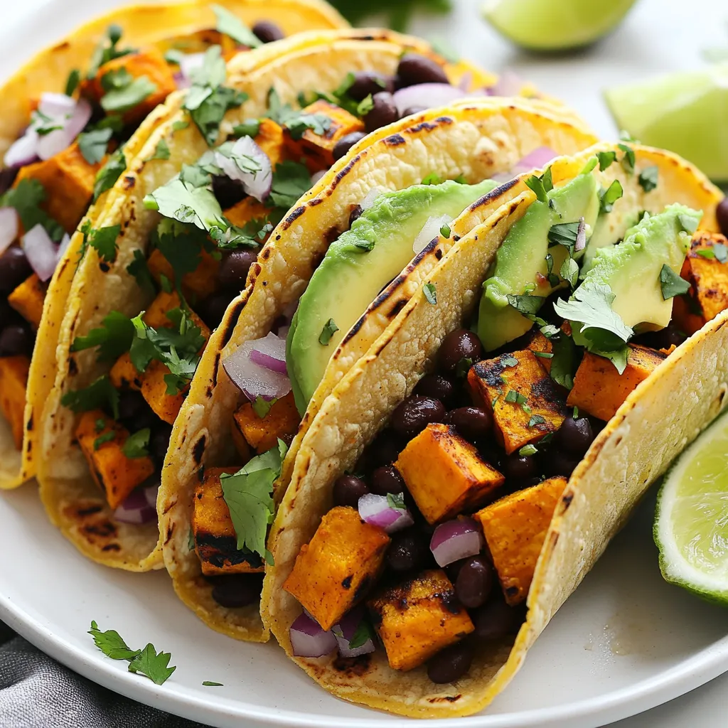 Sweet Potato Black Bean Tacos Flavorful and Easy Meal