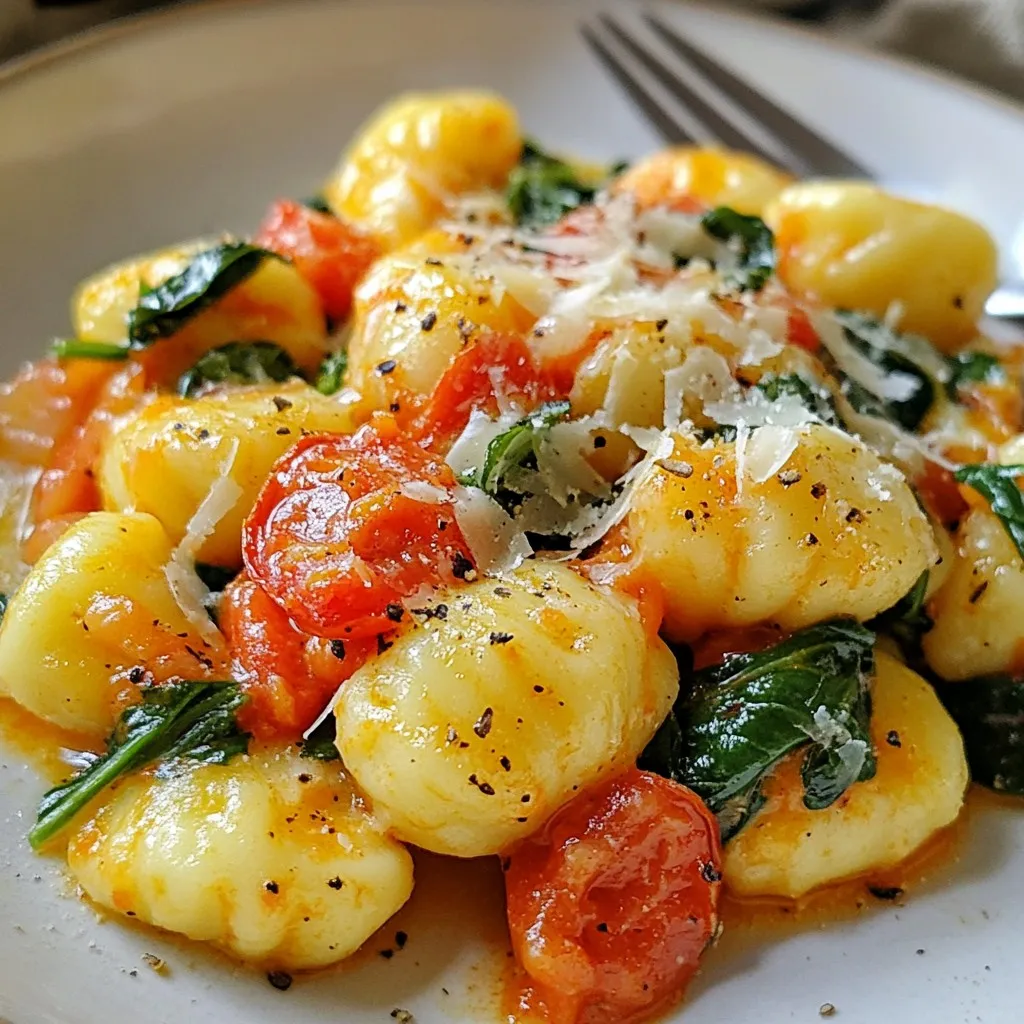 Creamy Tomato Spinach Gnocchi Delightful Recipe